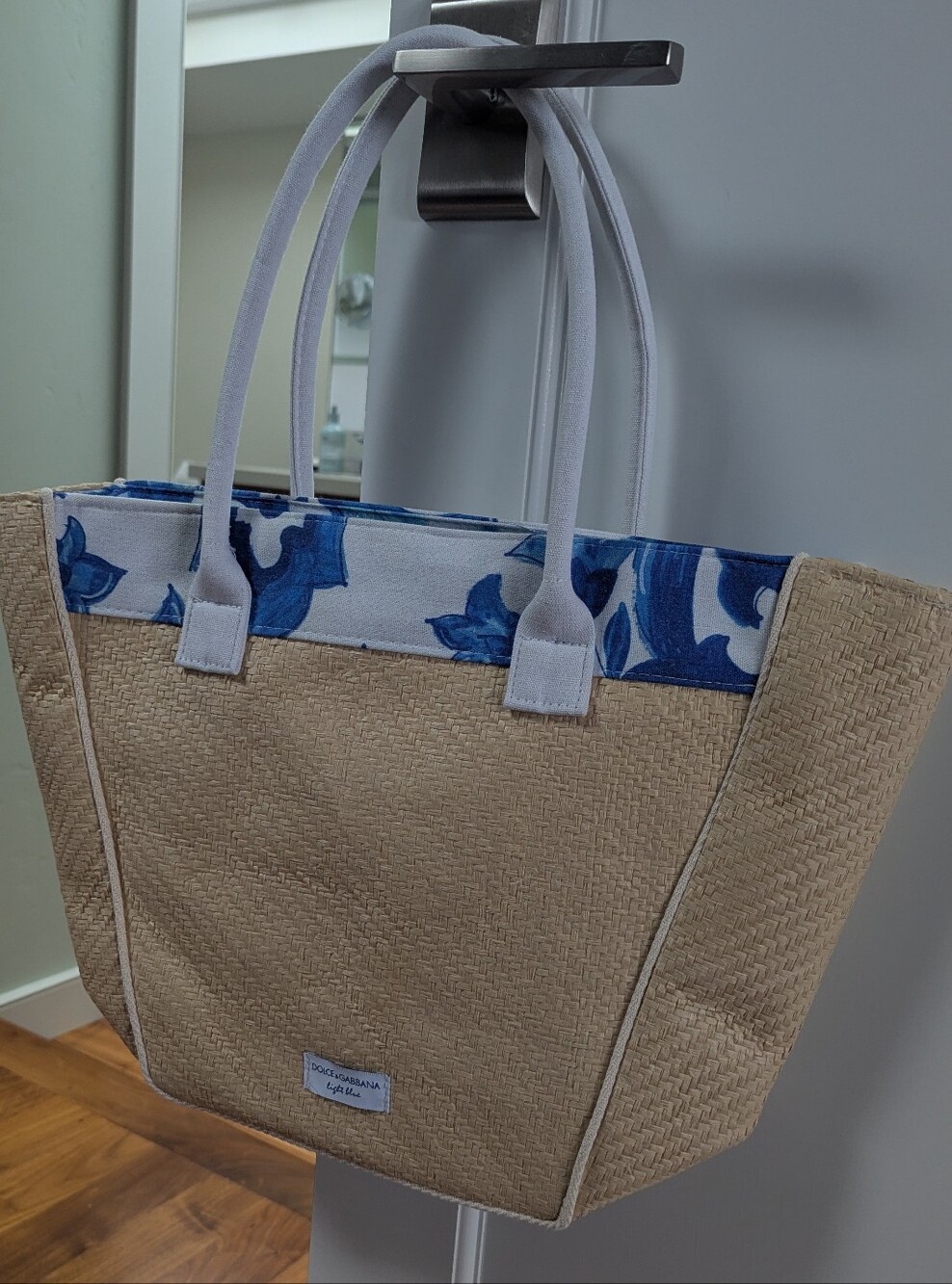 Dolce And Gabbana Light Blue Tota Bag